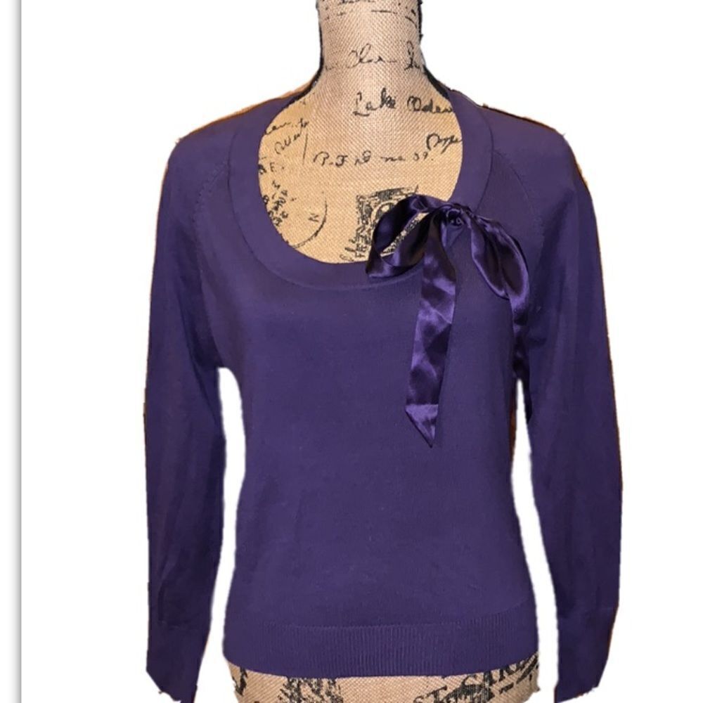 The Limited purple knit top size L